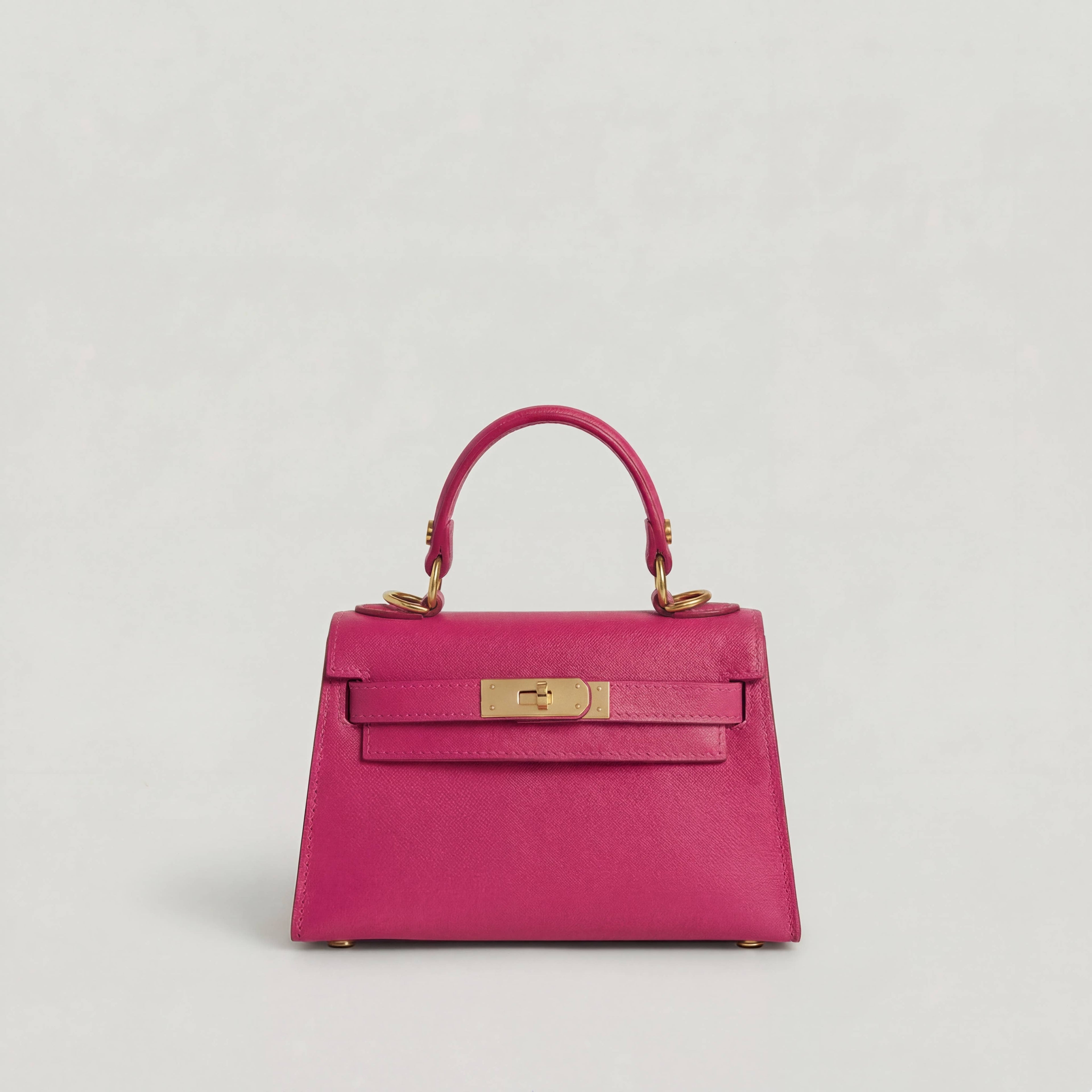 Mini and crossbody — saffiano calf leather mini bag styled