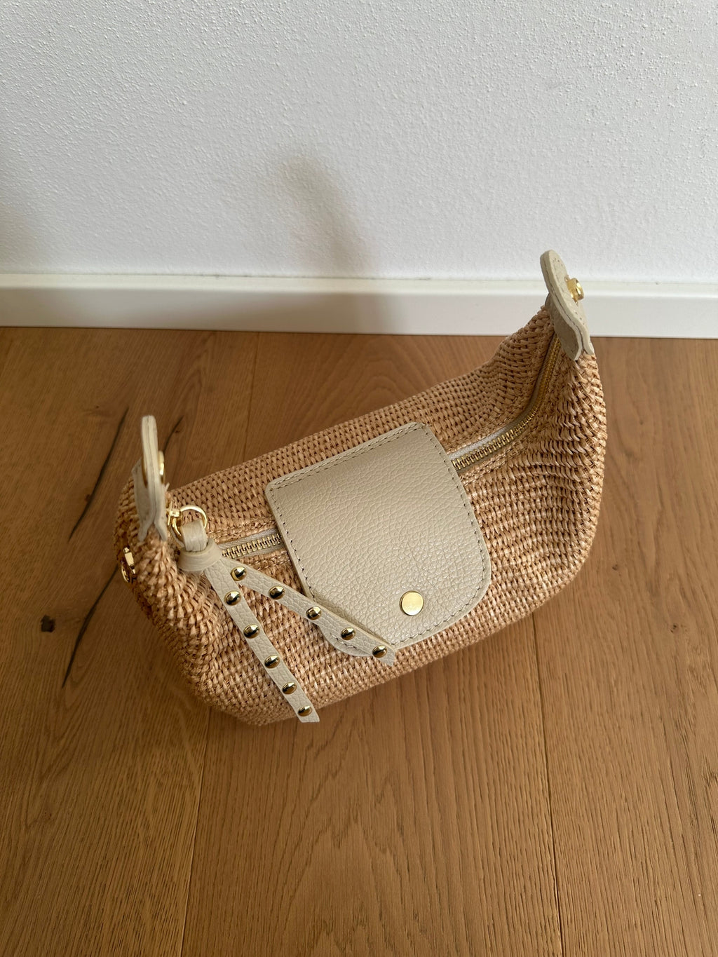Amalfi Raffia Bag - detail view