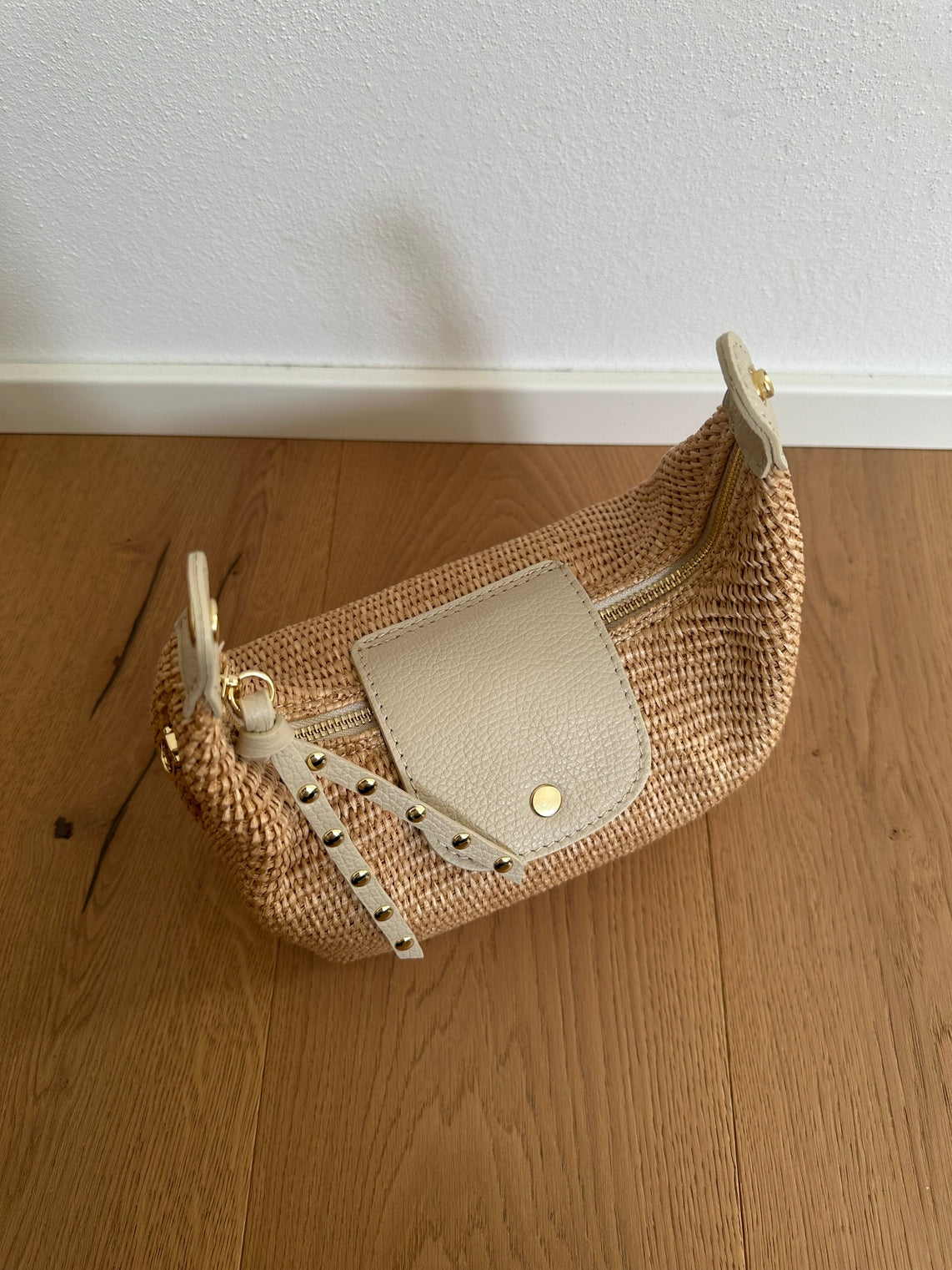 Amalfi Raffia Bag - detail view