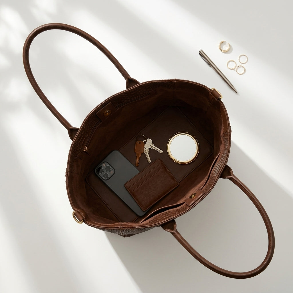 Lola Python-Embossed Shoulder Bag
